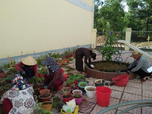 Lao động, xây dựng cảnh quan trước thềm năm học mới 2019-2020