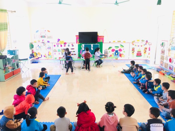 TRƯỜNG MẦM NON ĐỨC LONG TỔ CHỨC CHO TRẺ TẨY GIUN