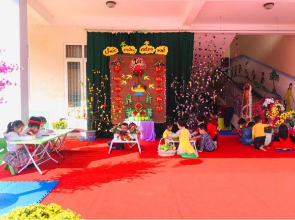 CÁC HOẠT ĐỘNG CHÀO ĐÓN XUÂN NHÂM DẦN CỦA TRƯỜNG MÂM NON ĐỨC LONG