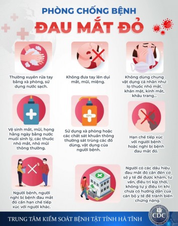 TUYÊN TRUYỀN PHÒNG CHỐNG BỆNH ĐAU MẮT ĐỎ